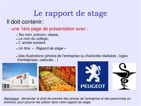 Powerpoint Rapport De Stage