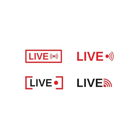 Premium Vector Vector Set Of Live Streaming Icon Multimedia Logo