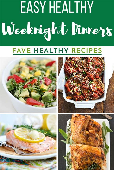 30 Easy Healthy Weeknight Dinners | FaveHealthyRecipes.com
