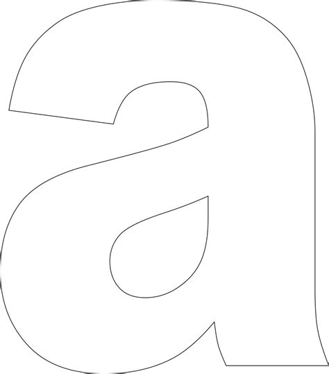 Free Printable Lower Case Alphabet Letter Template