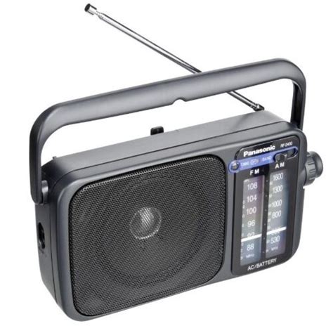 Radio Portabil Panasonic Rf 2400d Eg K Fmam Culoare Negru Deluxe