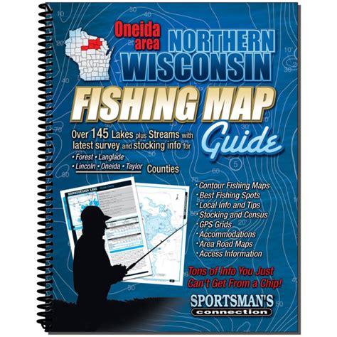 Sportsmans Connection Oneida Area Northern Wisconsin Fishing Map Guide