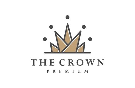 Premium Vector Crown Logo Design Template Creative Royal King Queen