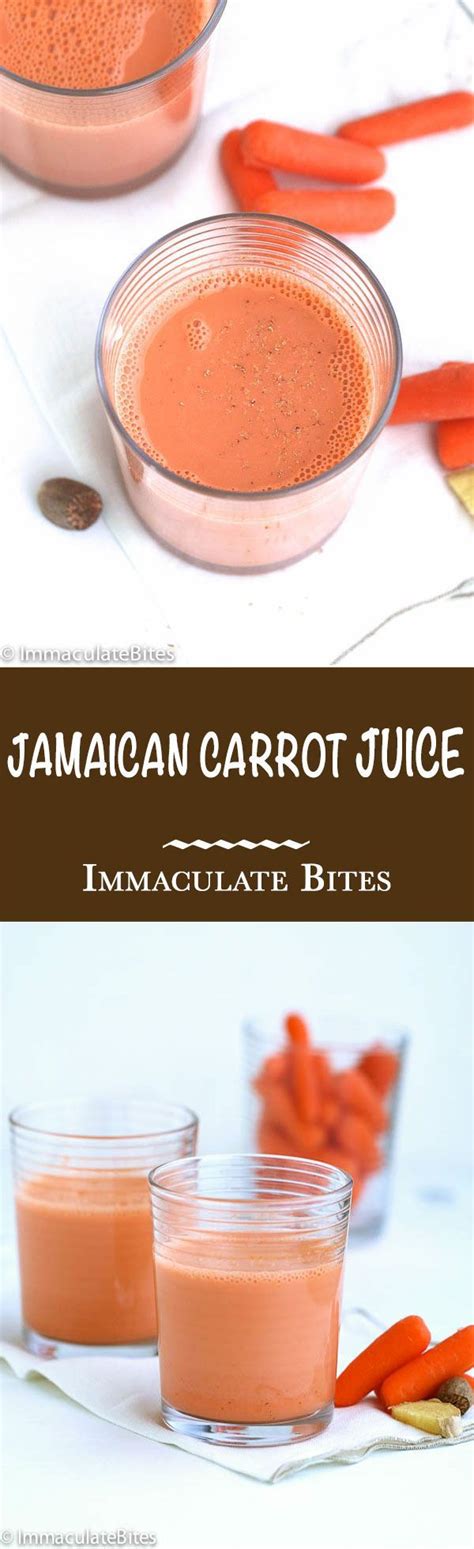 Jamaican Carrot Juice Not Your Ordinary Carrot Juice This Delightfully Creamy And Sweet