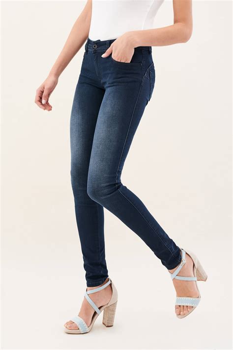 Wonder Push Up Skinny Mid Rise Soft Touch Jeans Jeans Salsa Jeans