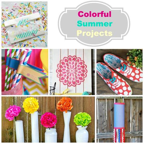 8 Colorful Summer Projects To Try Summer Diy Projects Summer Diy