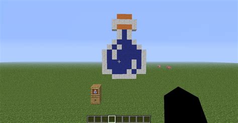 Pixel Art Water Bottle Minecraft Map