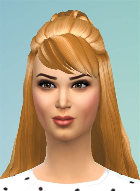 Sims 4 Hairs Birksches Sims Blog Halfup With Bun Hair