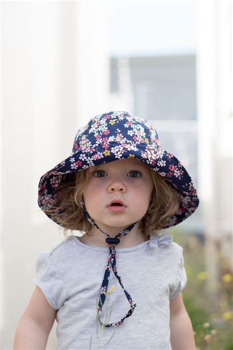 Childs Sun Hat Wide Brimmed Bucket Hat Diy Pure