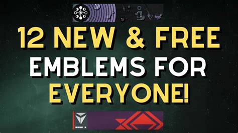 12 New And Free Emblem Codes For Destiny 2 Youtube