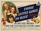 Three little girls in blue