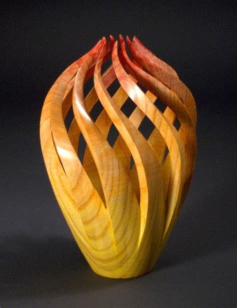michael foster eternal flameash aniline dyes waterlox 9”h x 5 5”d wood art wood sculpture