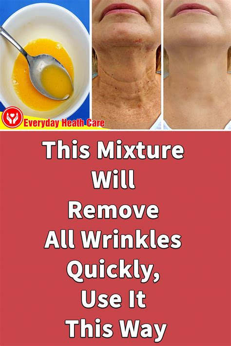 This Mixture Will Remove All Wrinkles Quickly Use It This Way In 2020