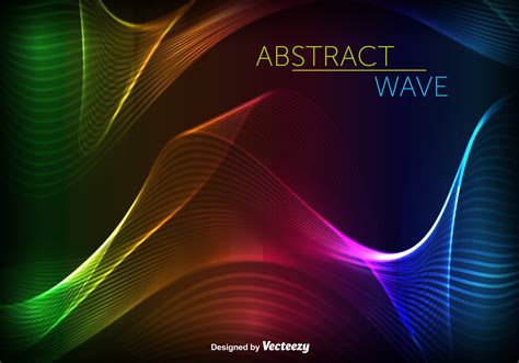 Abstract Swish Colorful Wave Vector Download Free