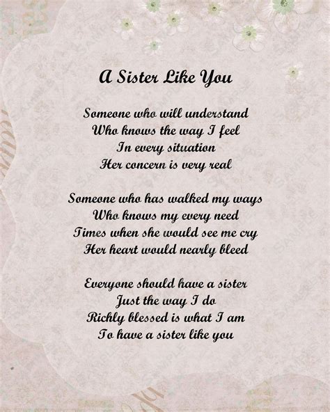 sister poem love poem 8 x 10 print in 2021 little sister quotes little sister poems sister poems