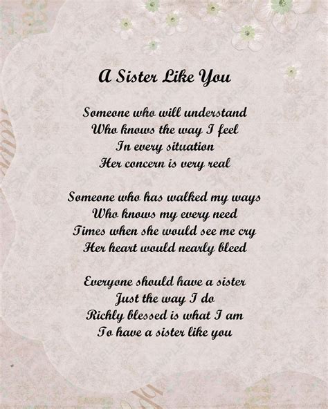 Despite knowing all your secrets i still completely love you! Short Poems About Sisterhood | Like this item? | Little ...