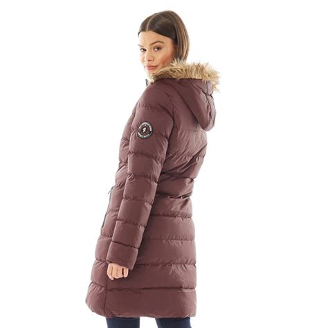 buy brave soul womens wizard long padded jacket with faux fur trim hood