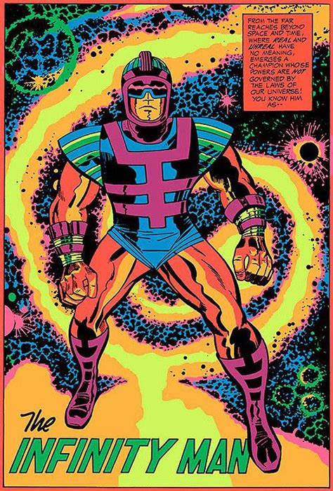 Jack Kirby Black Light Poster By Third Eye For Marvel Comics 1971