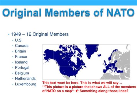 Nato, or the north atlantic treaty organization, is an international alliance of 26 countries of europe and north america created to ensure the peace and security of the north atlantic region. New microsoft power point presentation