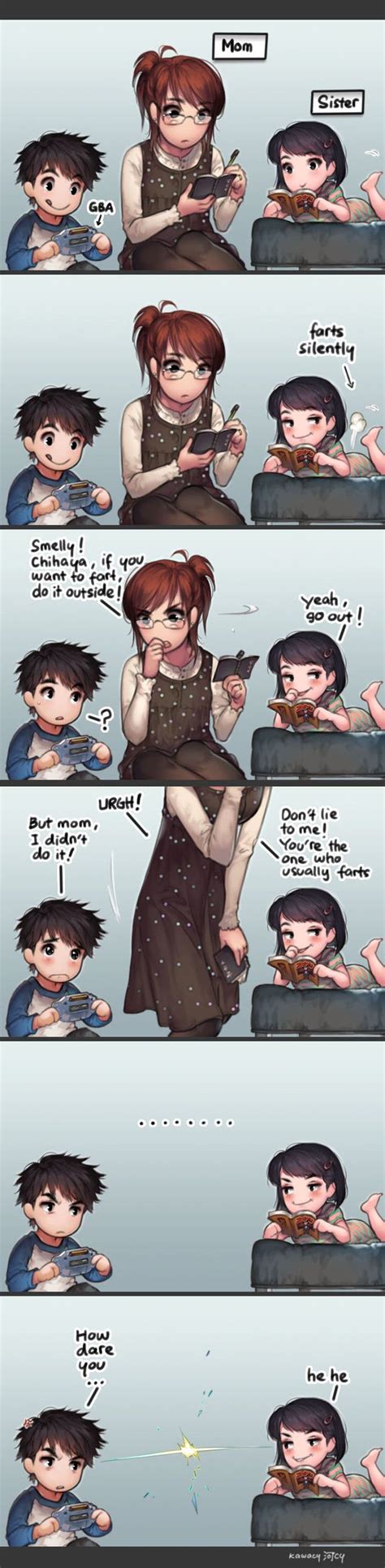 Who The Heck Farted By Kawacy On Deviantart Funny Comics Cute