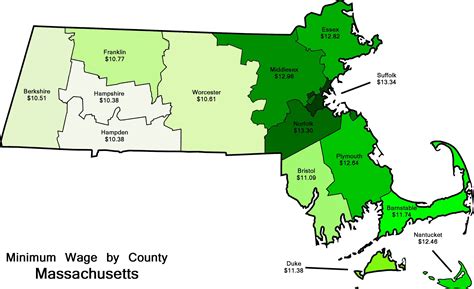 If Minimum Wage Was Decided By County Massachusetts 2976 X 1819 Oc