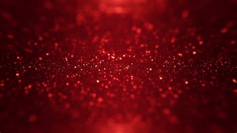 Abstract Red Particles Bokeh Background 4k Video Stock Footage Video