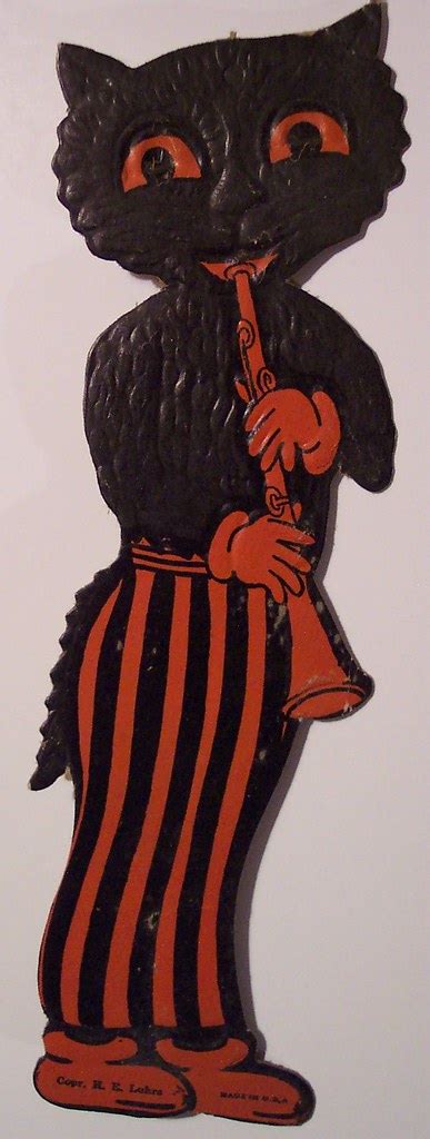 Vintage Halloween Black Cat Beistle Made In Usa Beistle Flickr