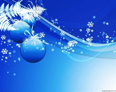 Blue Christmas Powerpoint Background Free Ppt Background