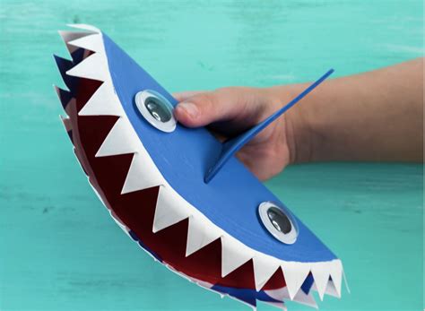 Fierce Shark Paper Plate Craft To Make For Shark Week Kids Activities