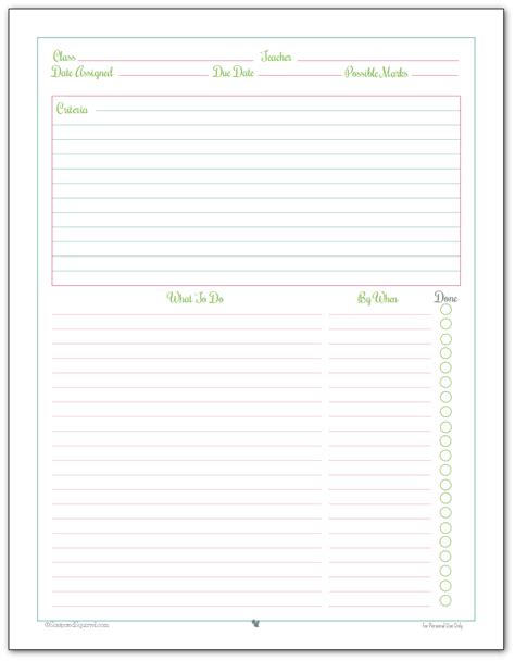 Getting Ready For Back To School Student Planner Printables Artofit