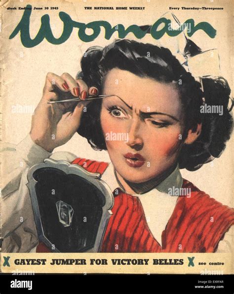 1940s Uk Woman Magazine Cover Stock Photo Alamy