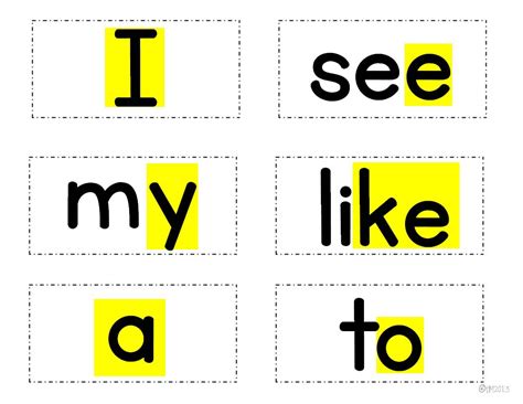 Kinder Sight Words Cards 100 Kindergarten Sight Words Printable Flash
