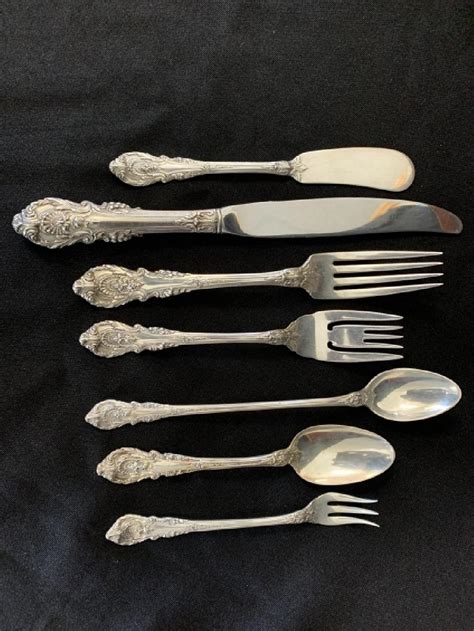 Sold Price Wallace Sir Christopher Sterling Flatware For 20 Invalid