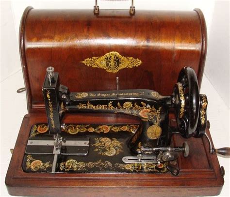 vintage singer wooden sewing box