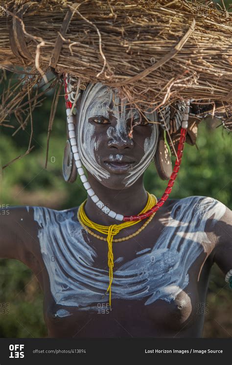 Woman Of The Mursi Tribe Omo Valley Ethiopia Stock Photo Offset