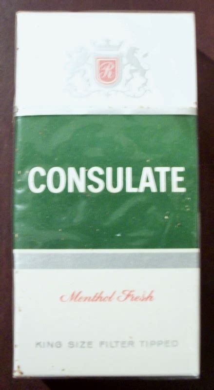 Consulate Menthol Fresh King Size Vintage British Cigarette Pack