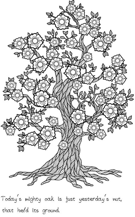 Printable Tree Coloring Pages For Adults Askworksheet
