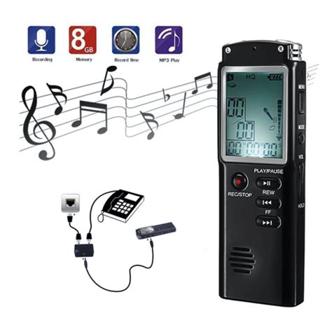 8gb Digital Voice Audio Recorder