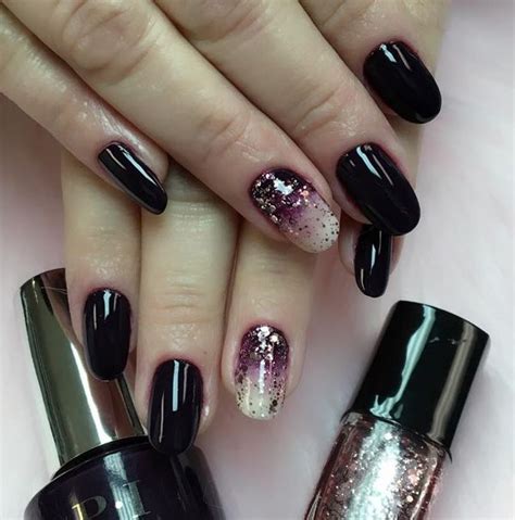 60 Dark Nails For Winter Cuded Gel Nail Art Designs Dark Gel Nails