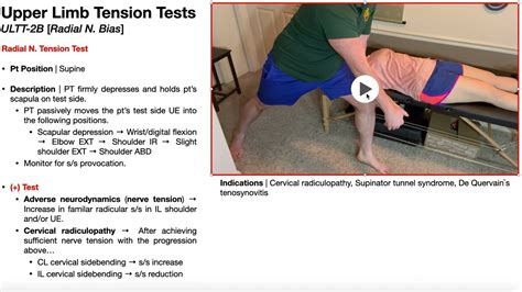 Upper Limb Tension Tests Ultts Radial Nerve Bias Youtube