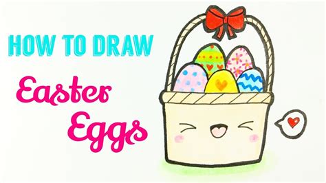 How To Draw Easter Eggs Easy And Cute Easter Eggs Drawing Tutorial For