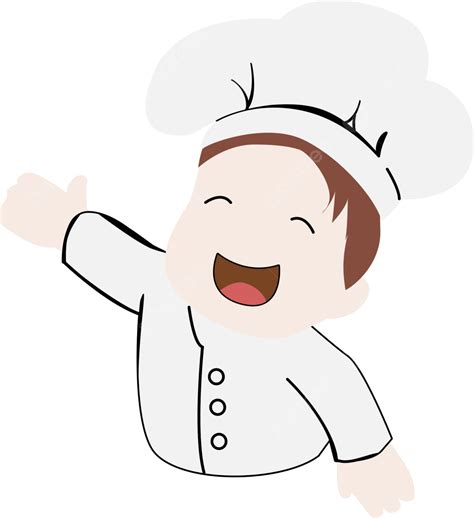 Chef Muslimah Vector Png Gambar Kartun Koki Atau Chef