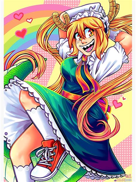 Dragon Maid Tohru Poster For Sale By Neon Ufo Redbubble