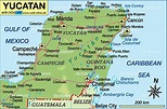 Map of Yucatan (Region in Mexico) | Welt-Atlas.de