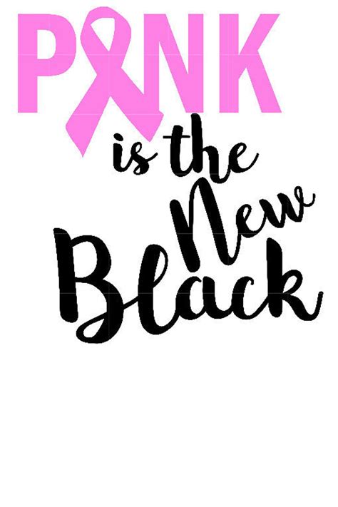 Pink Is The New Black Svg Etsy