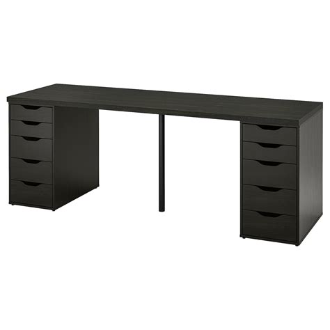 LAGKAPTEN ALEX Desk Black Brown Black X IKEA