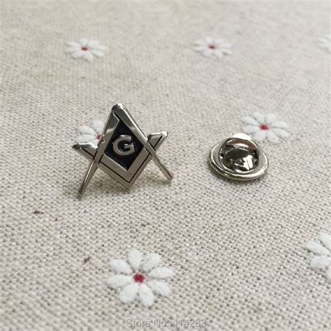 Freemason Masonic Lapel Pins Metal Badge Square And Compass With G