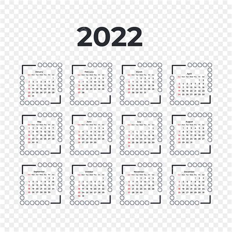 Gambar Gaya Bingkai Kalender 2022 Kalender 2022 Susunan Acara Hari