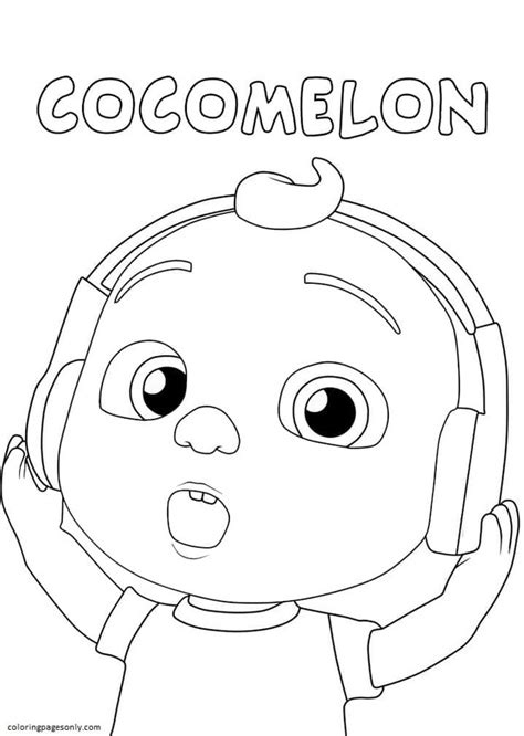 Cocomelon Coloring Pages To Print Little Johnny Coloring Page Free