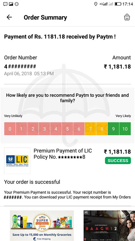 After the individual has enrolled in the policy, he/she can click on the option pay premium online and check the complete list of policies for which the premiums have not been paid. How to pay LIC premium through Paytm? - Sum Assured